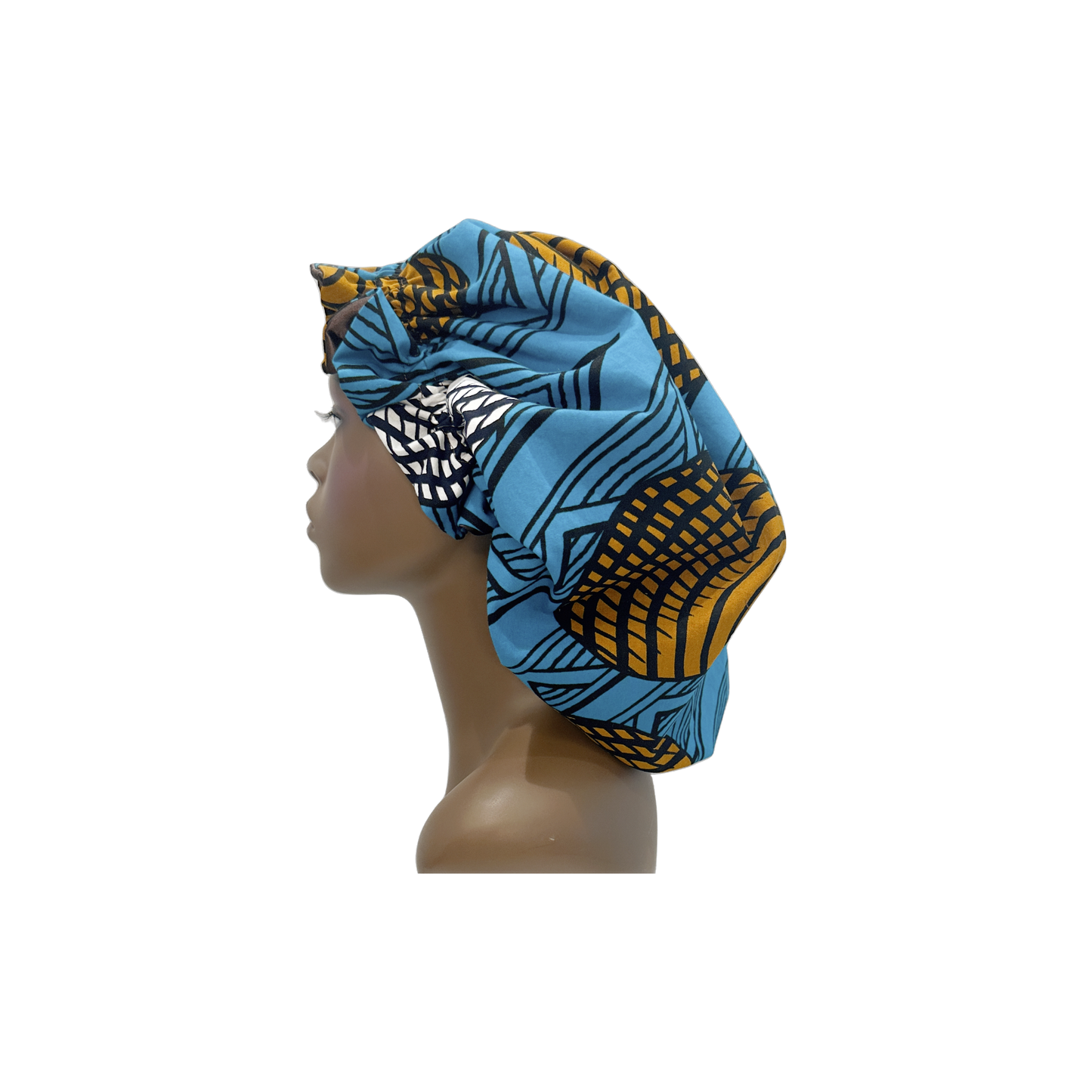 Adult Flare African Print Bonnet