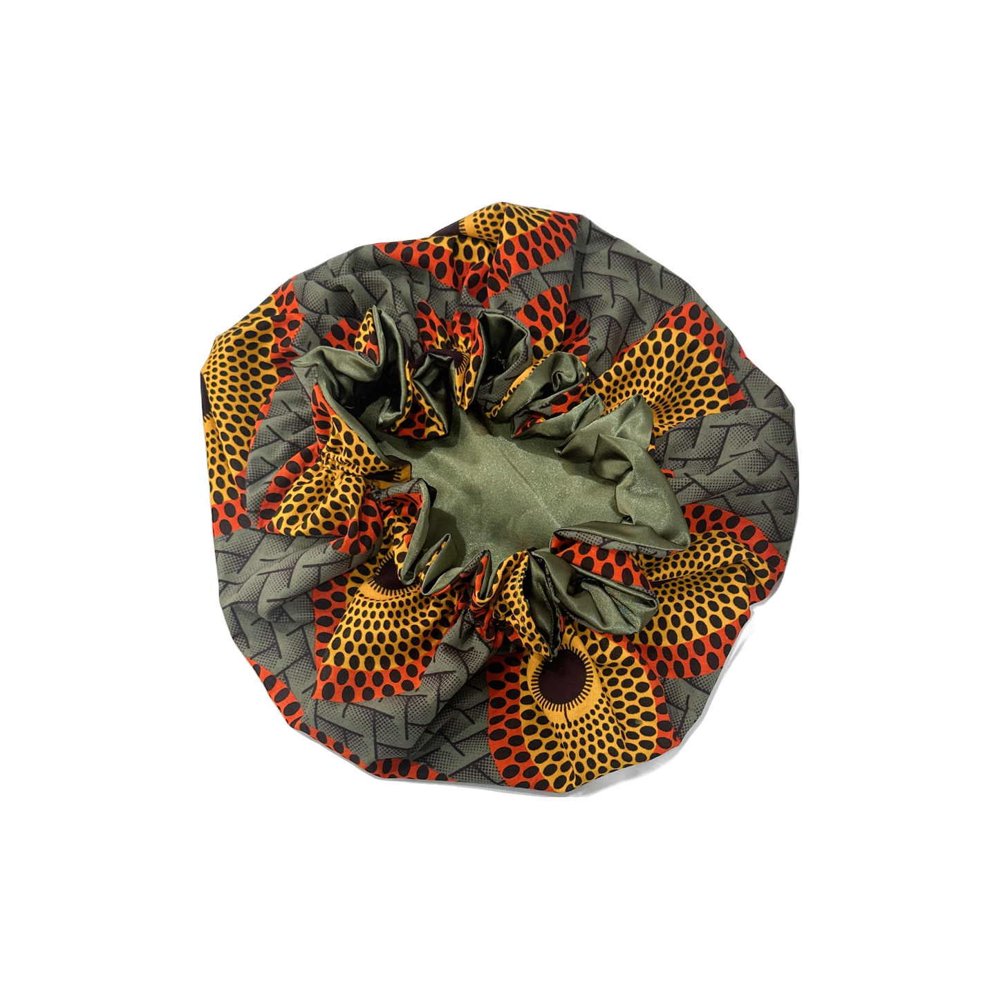 Adult flare af rican print Bonnet