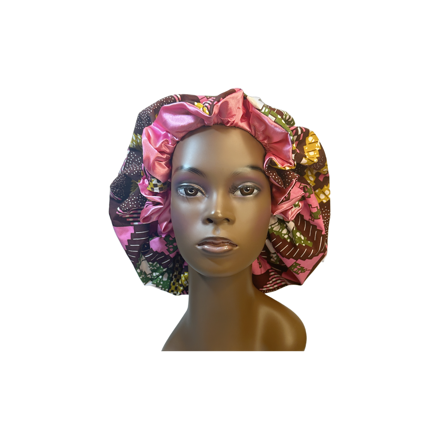 Adult African Print Flare Bonnet