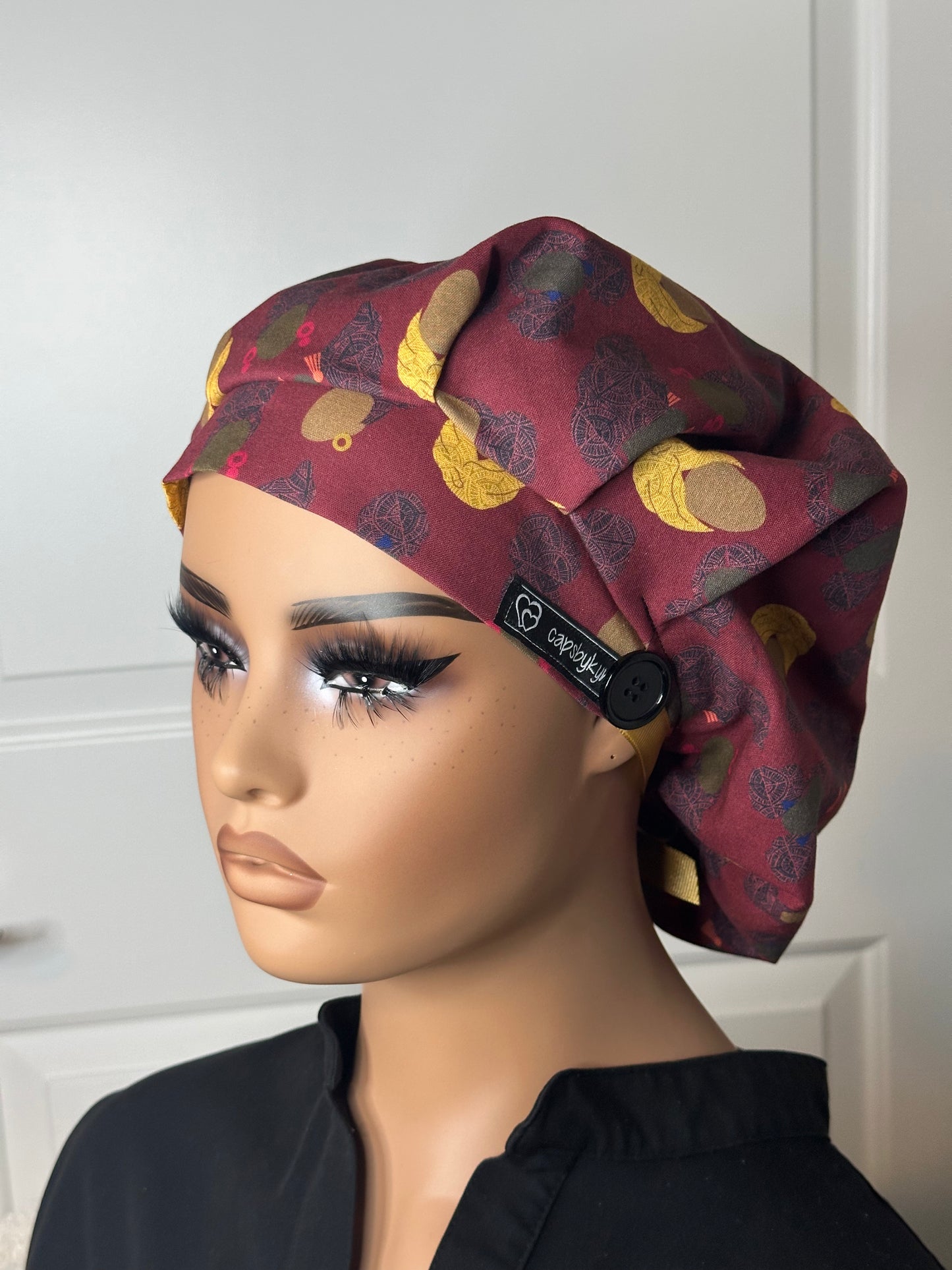 Small Pleated Scrub Cap