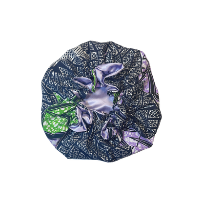 Adult African Print Flare Bonnet