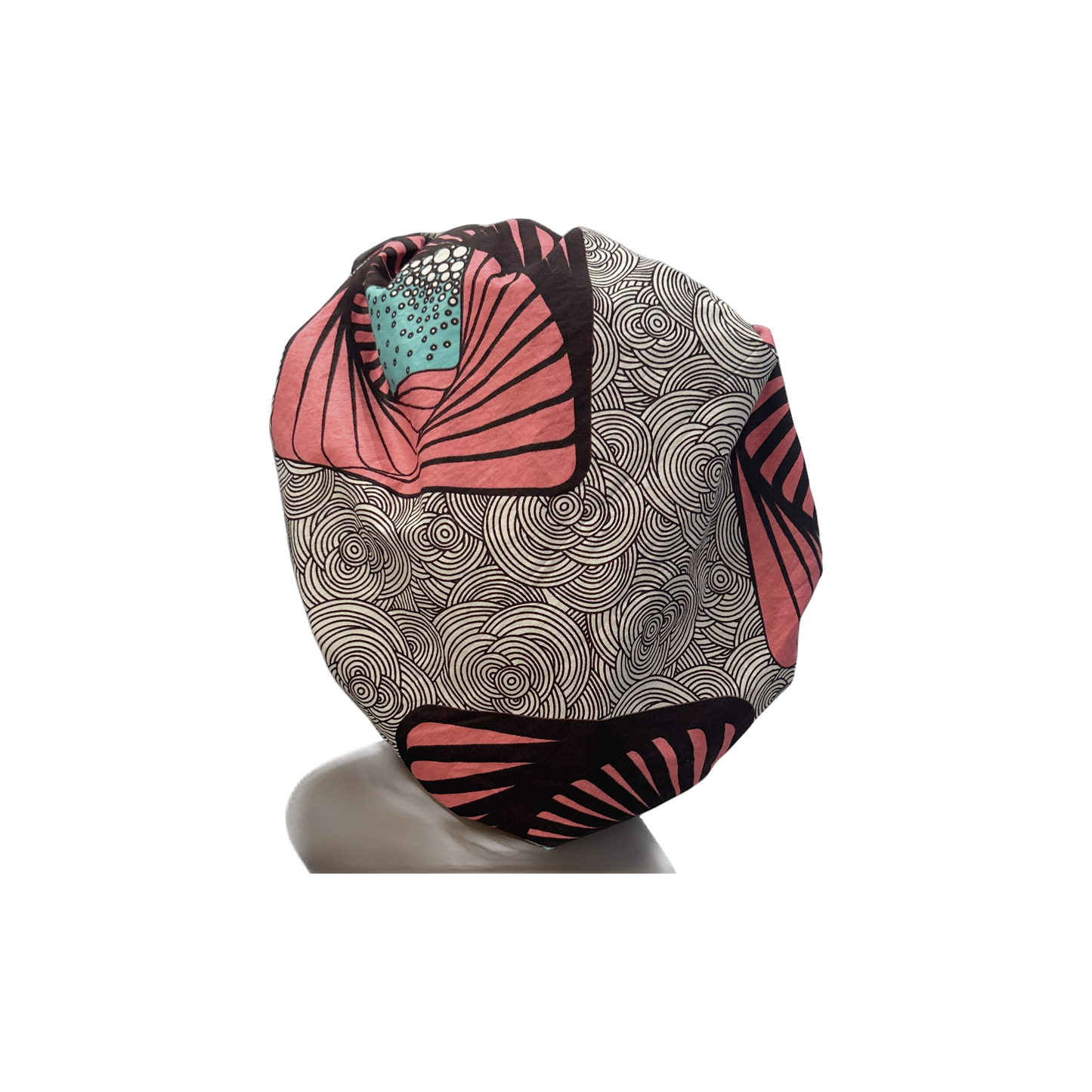 Adult African Print Flare Bonnet