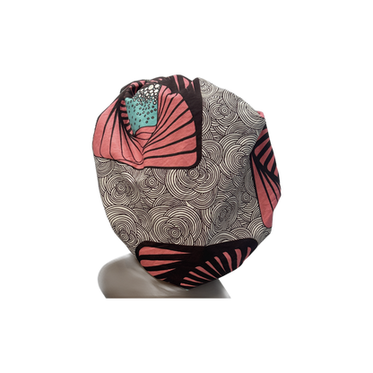 Adult African Print Flare Bonnet