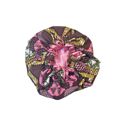Adult African Print Flare Bonnet