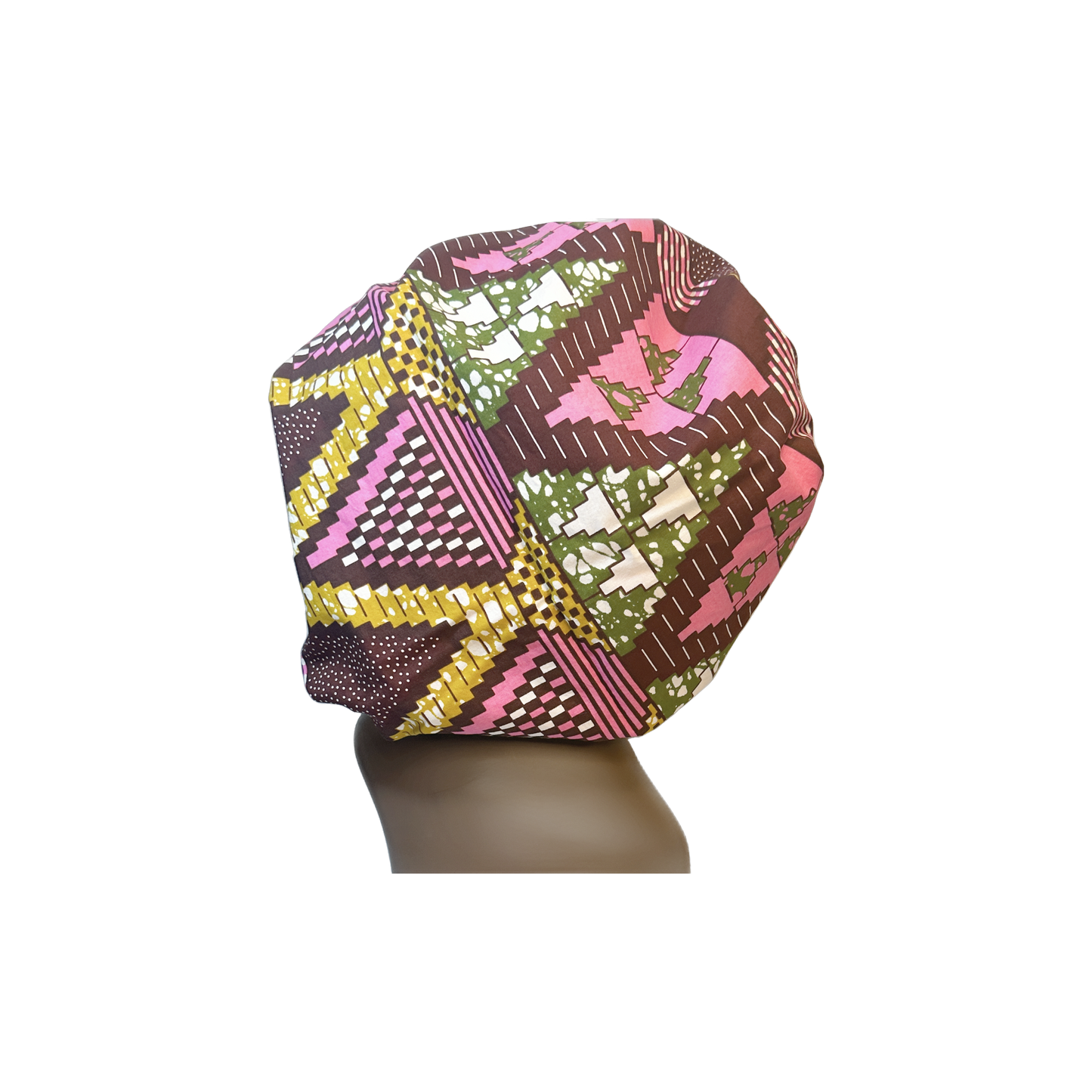 Adult African Print Flare Bonnet