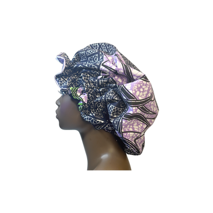 Adult African Print Flare Bonnet