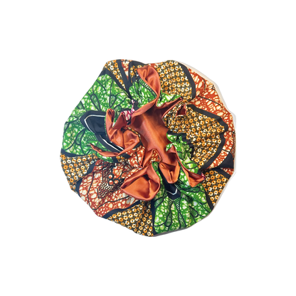 Adult African Print Flare Bonnet
