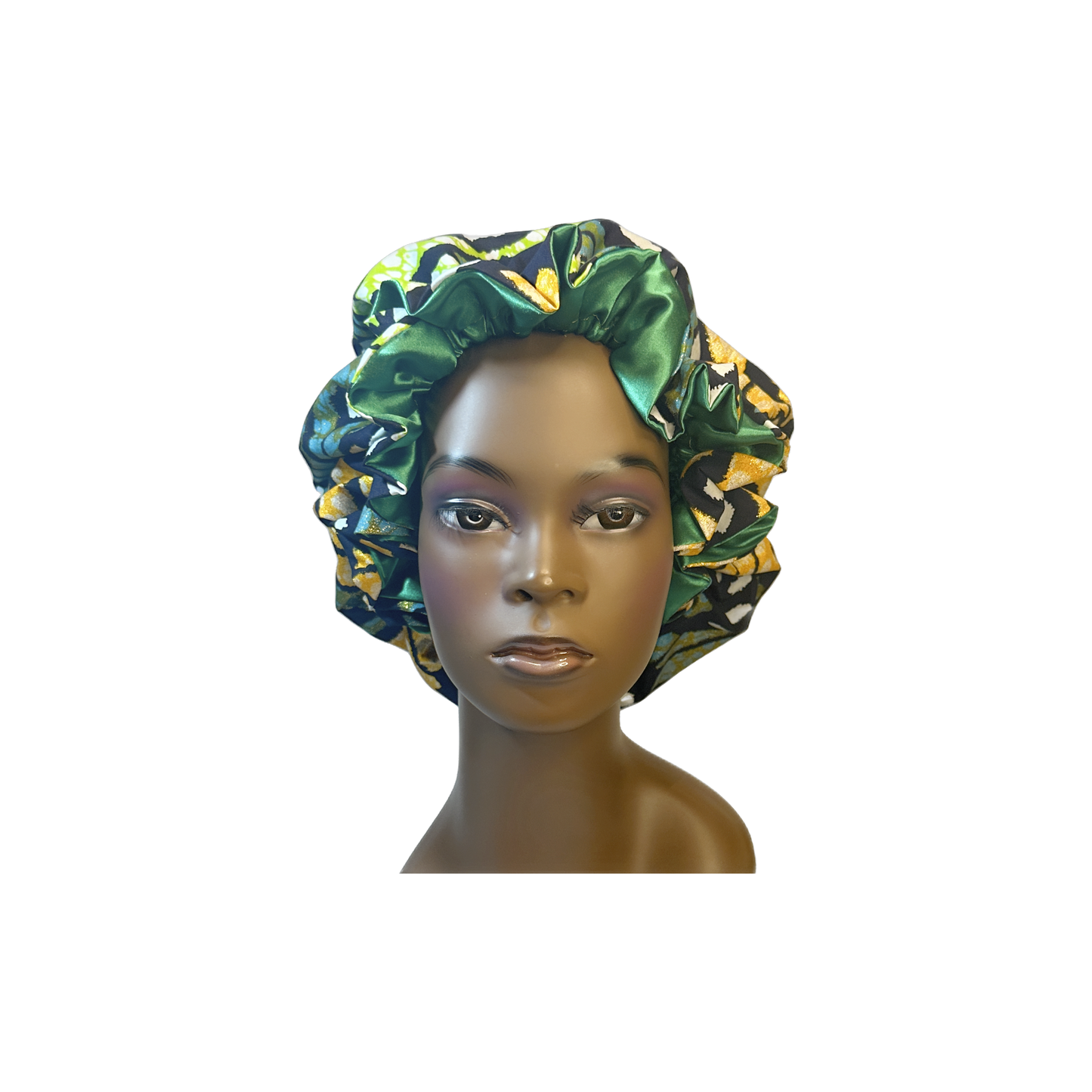 Adult African Print Flare Bonnet