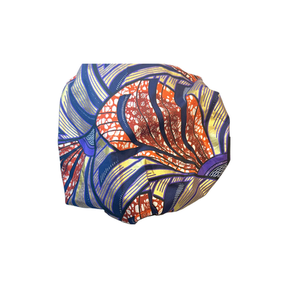 Adult African Print Flare Bonnet