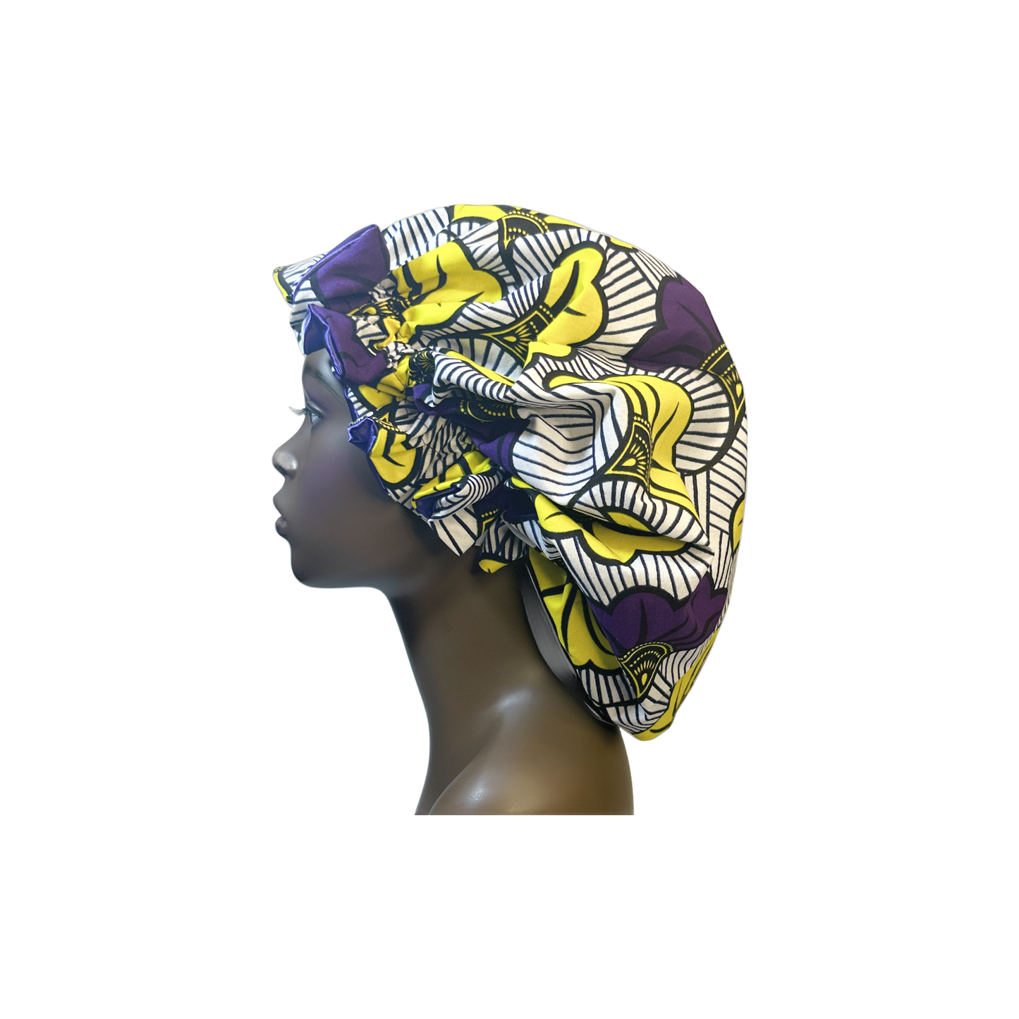Adult African Print Flare Bonnet