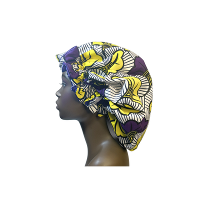 Adult African Print Flare Bonnet