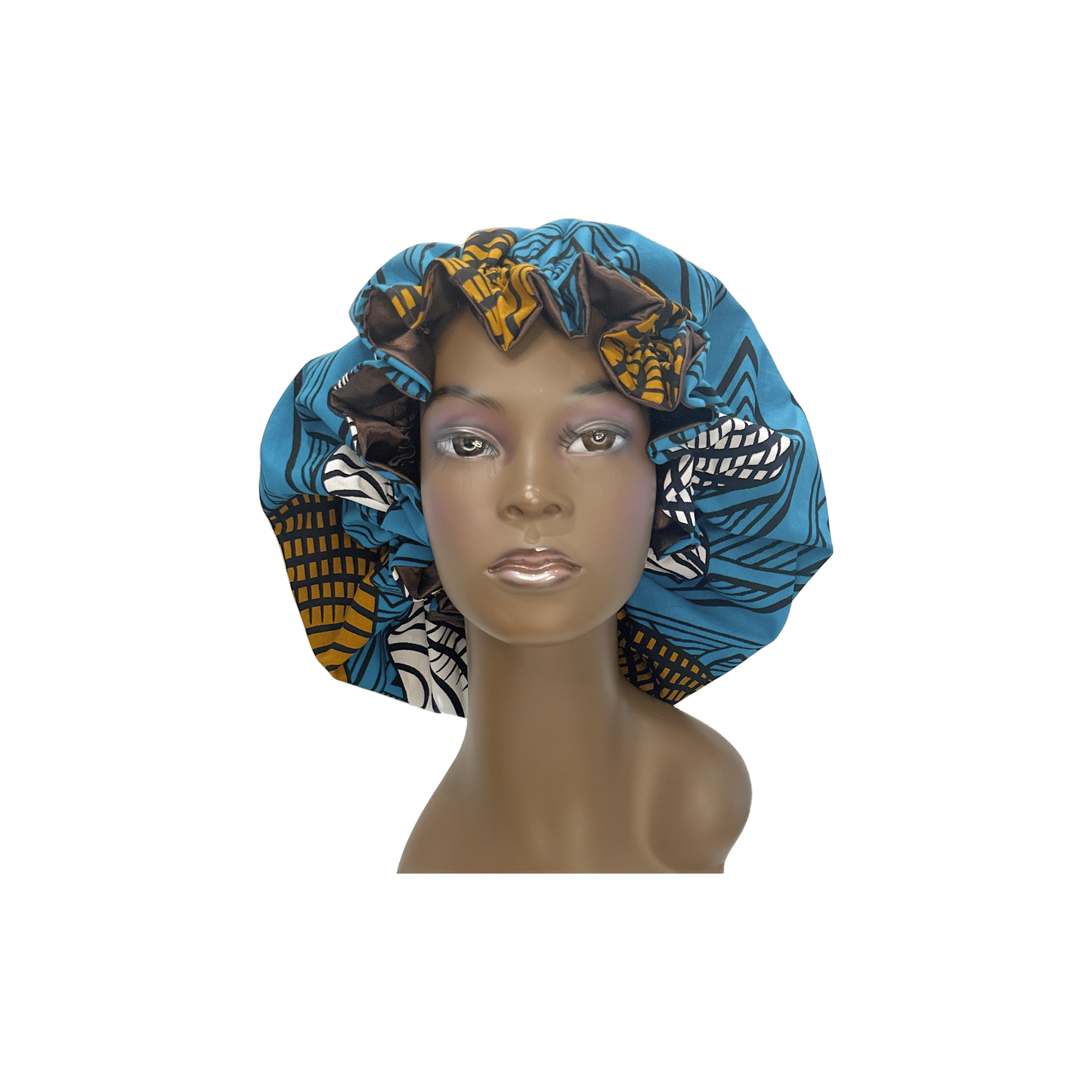 Adult Flare African Print Bonnet