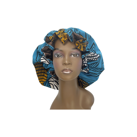 Adult Flare African Print Bonnet