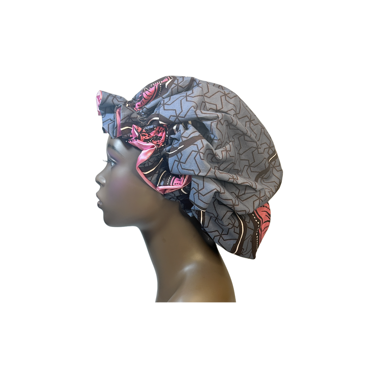 Adult African Print Flare Bonnet