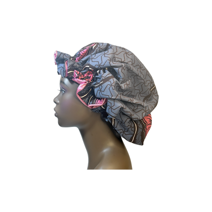 Adult African Print Flare Bonnet