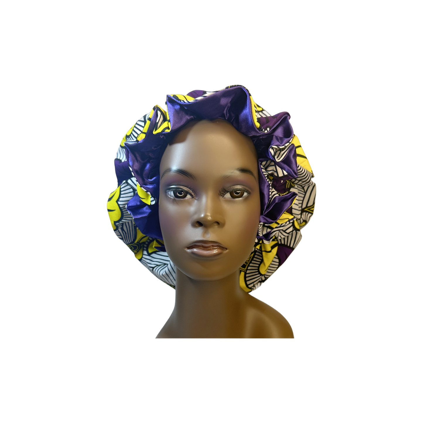 Adult African Print Flare Bonnet