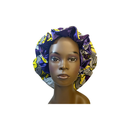 Adult African Print Flare Bonnet