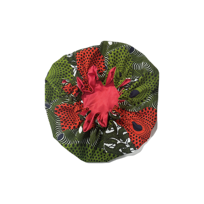Adult African Print Flare Bonnet