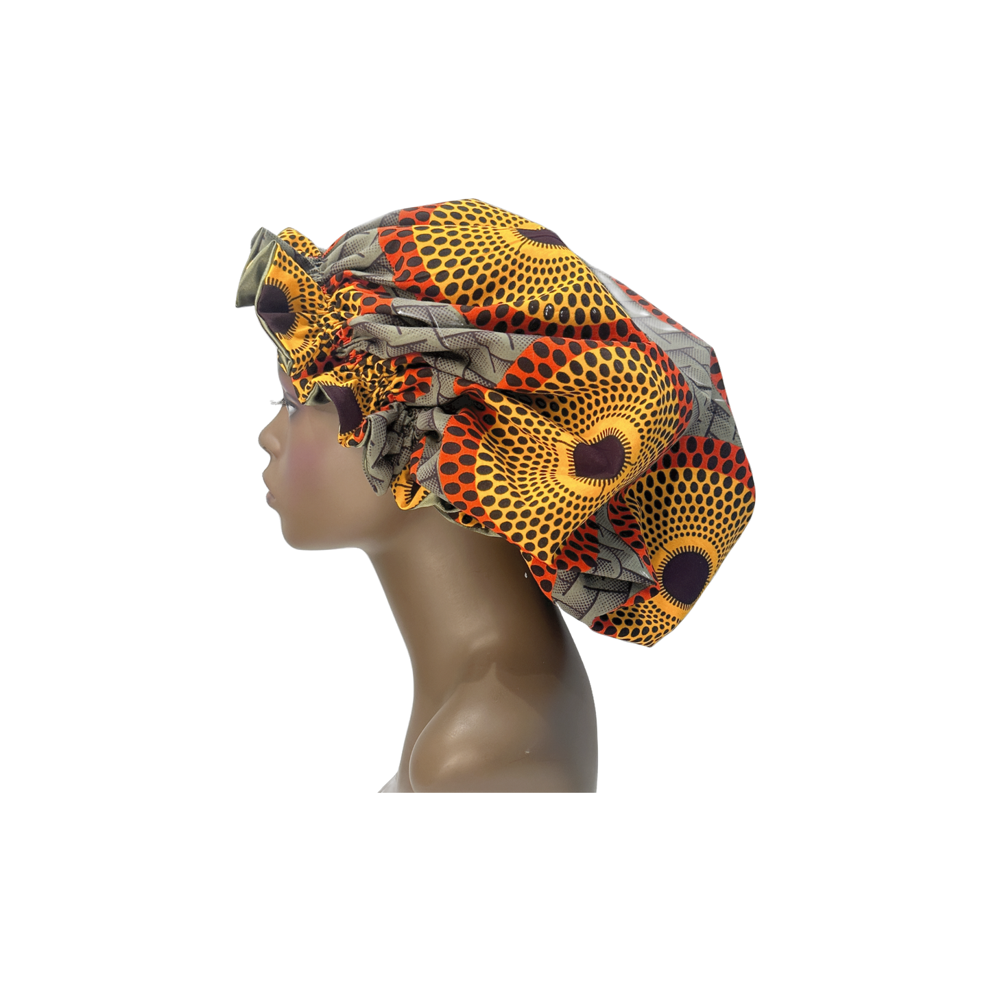 Adult flare af rican print Bonnet