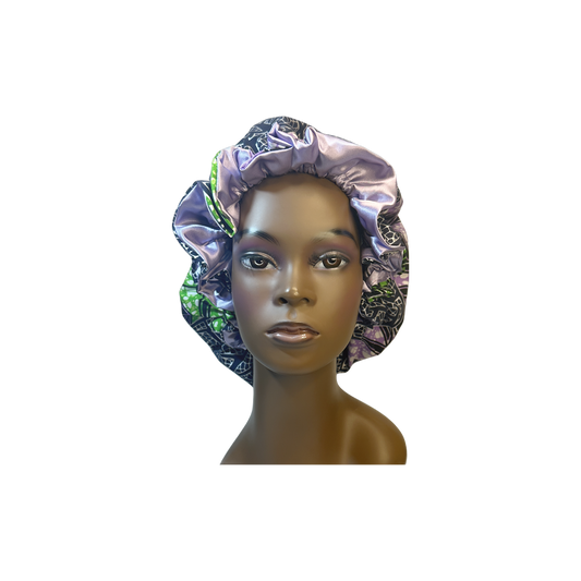 Adult African Print Flare Bonnet
