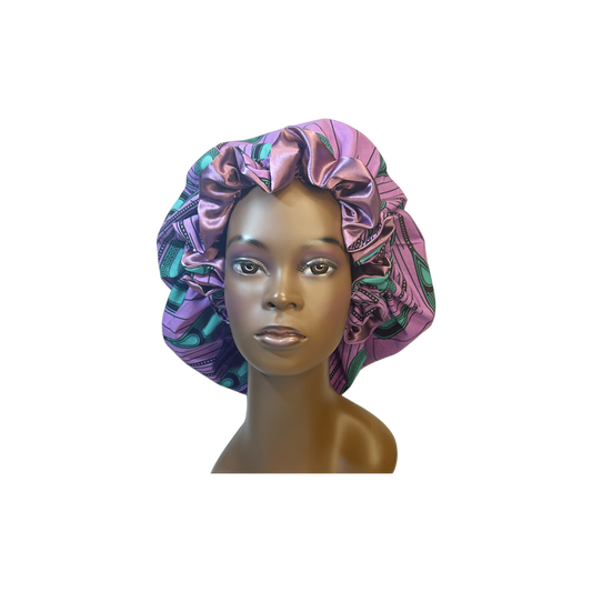 Adult African Print Flare Bonnet