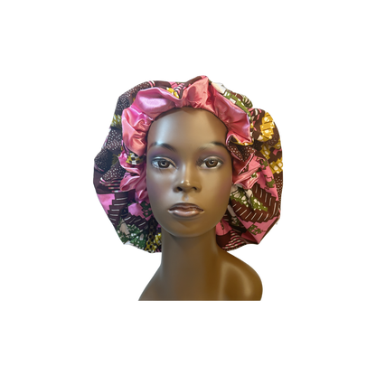 Adult African Print Flare Bonnet