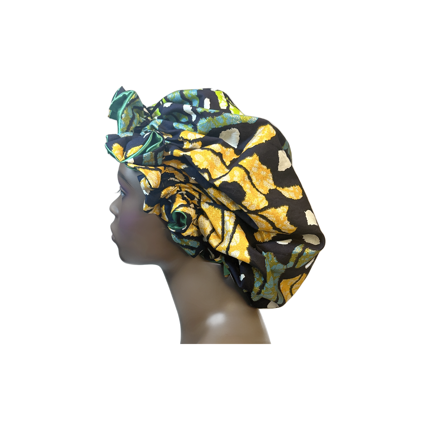 Adult African Print Flare Bonnet