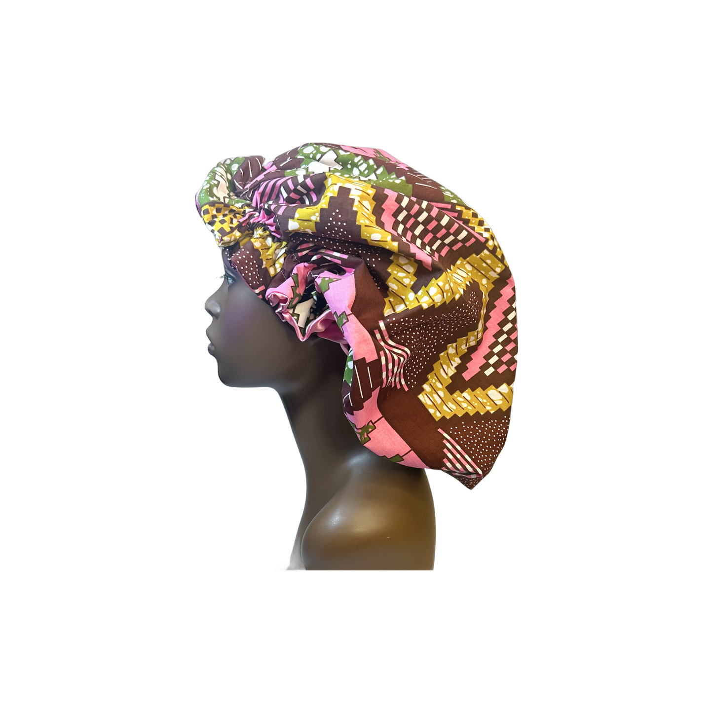Adult African Print Flare Bonnet