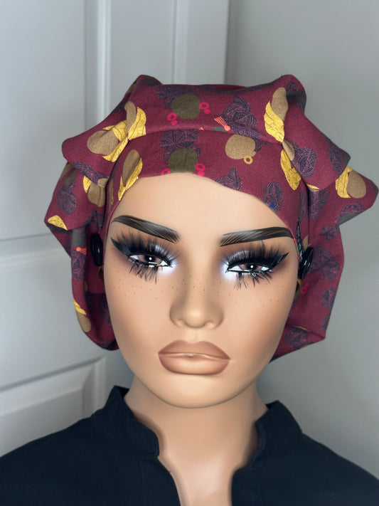 Small Pleated Scrub Cap