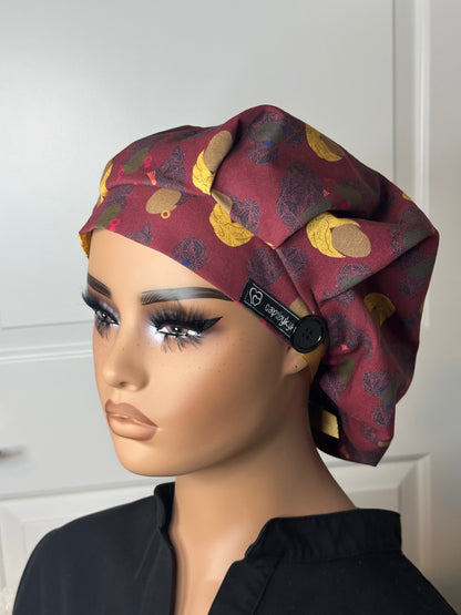 Small Pleated Scrub Cap
