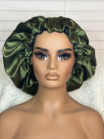 Satine Linned Reversible Bonnet